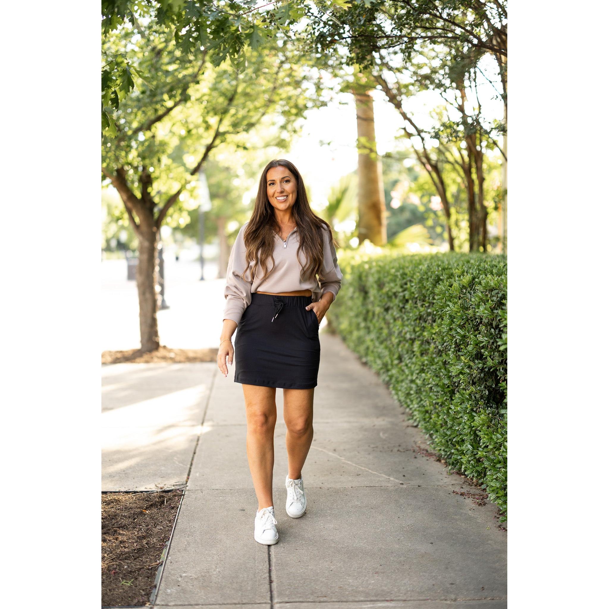 Kristina BLACK Jogger Skirt