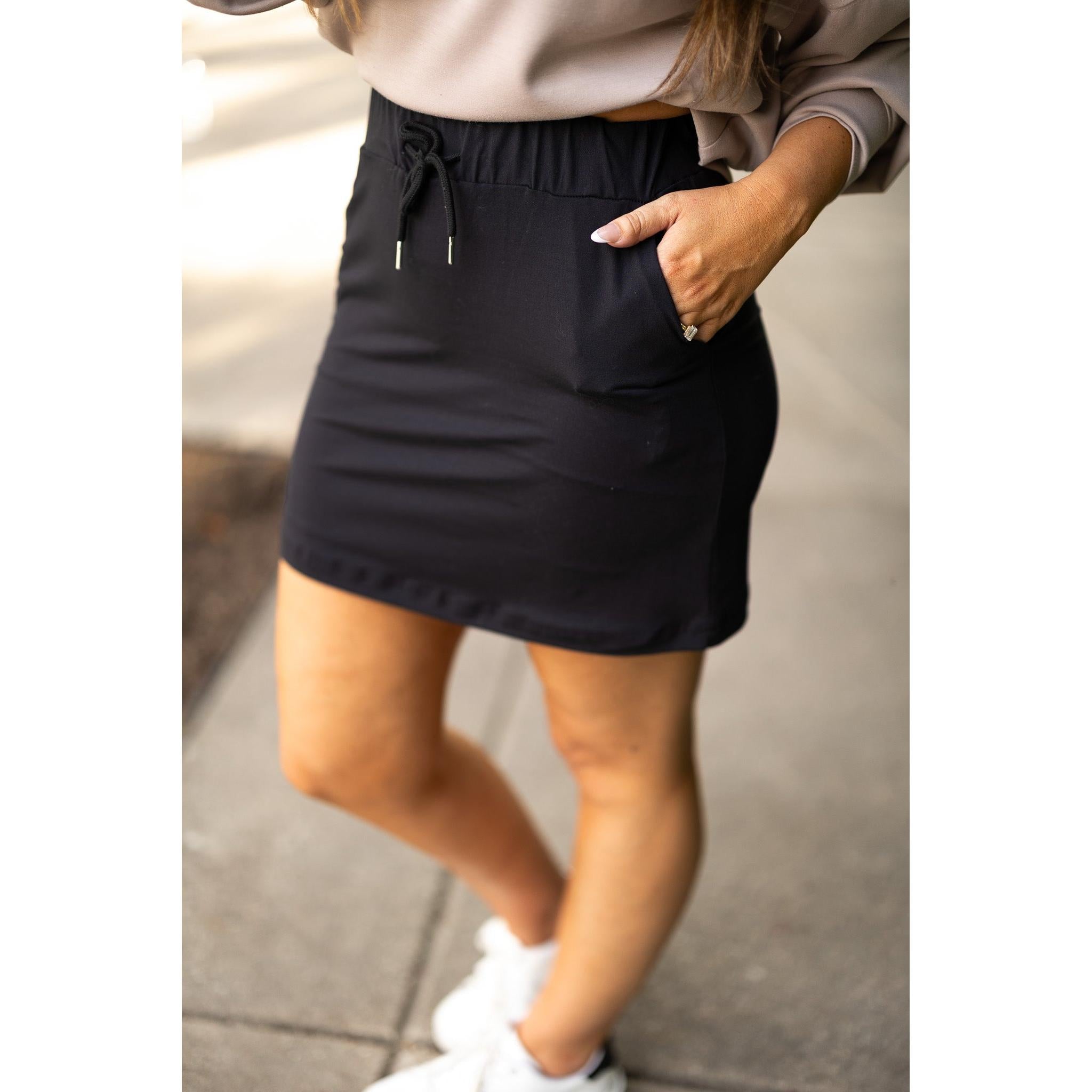 Kristina BLACK Jogger Skirt