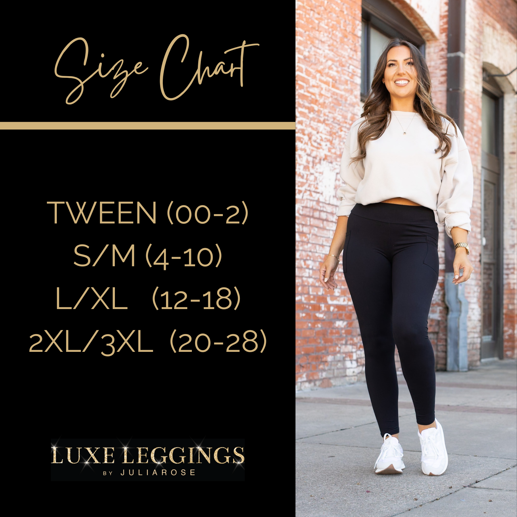 Becca - BROWN Crossover Full Length Leggings with Pockets